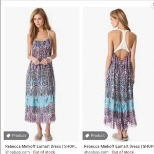 Rebecca Minkoff Purple and Blue Maxi Dress